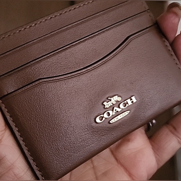 Coach Accessories - Coach Brown Leather Card Holder